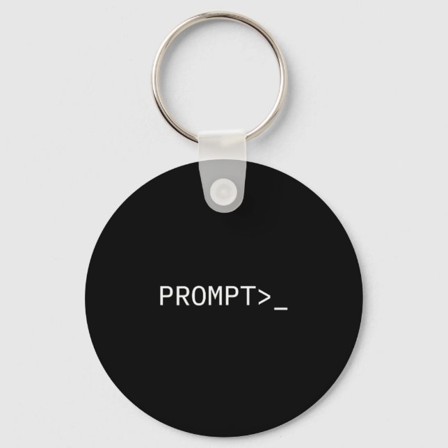 Prompt Coder Gift For Ai Prompt Engineer &amp; Hac Schlüsselanhänger (Vorderseite)