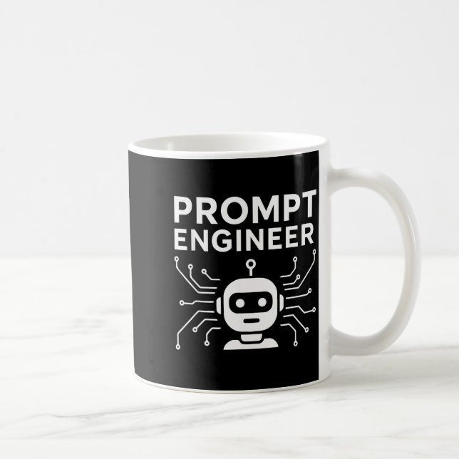 Prompt Engineer Apparel Funny Ai Tech Humor Gift  Kaffeetasse (Rechts)