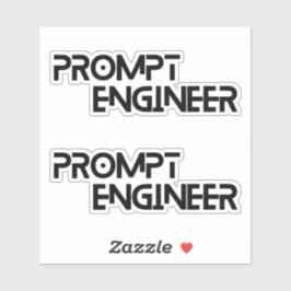 Prompt engineer minimalist quote aufkleber