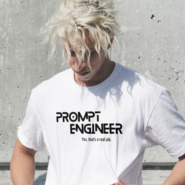 Prompt engineer minimalist quote T-Shirt (Von Creator hochgeladen)