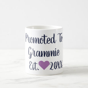 Promu À Grammie Navy Et À Purple Mug
