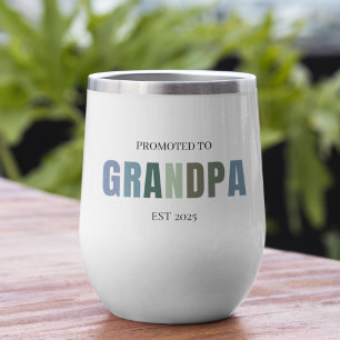 Promu à Grand-père EST 2025   Neutral Pastel