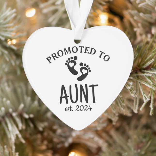 Promu à Tante / Coeur chic Faire-part de naissance (Arbre)