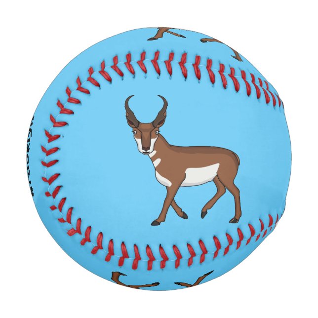 Pronghorn-Antiope-Cartoon Baseball (Vorderseite Links)