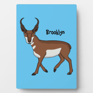 Pronghorn-Antiope-Cartoon Fotoplatte