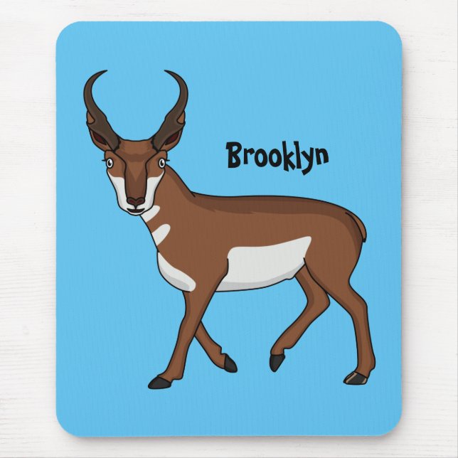 Pronghorn-Antiope-Cartoon Mousepad (Vorne)