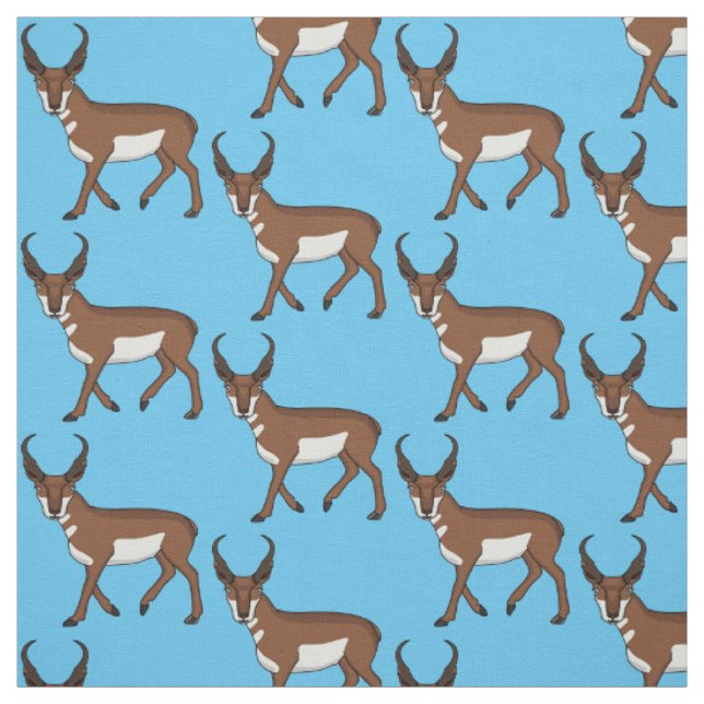 Pronghorn-Antiope-Cartoon Stoff (Muster)