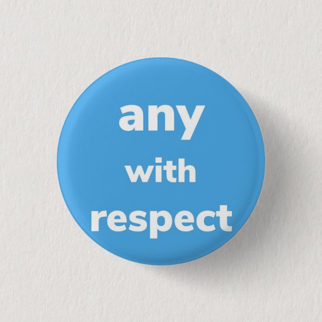 Pronos mit Respekt, Button (Vorderseite)