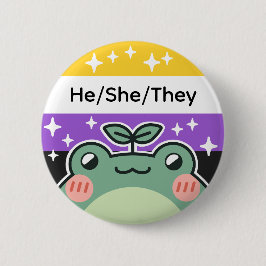 Pronoun-Flag, nicht binär Button