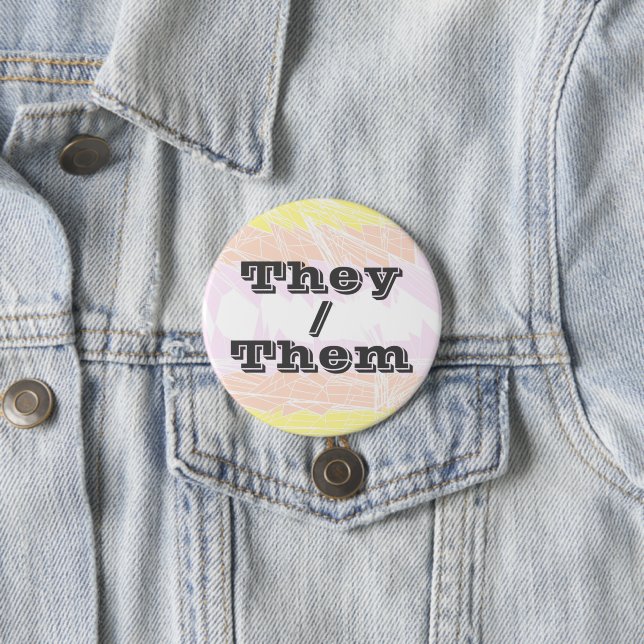 Pronoun Pangender-Preis-Flag mit benutzerdefinierb Button (Beispiel)