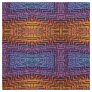 PRONOUNCED 3D! ~ Lila, blau und orange GORGEOUS Stoff