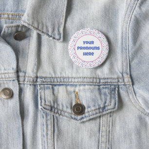 PRONOUNS-Flag für Regenbogensprinklen Bigender-Pri Button