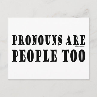 Pronouns Postkarte