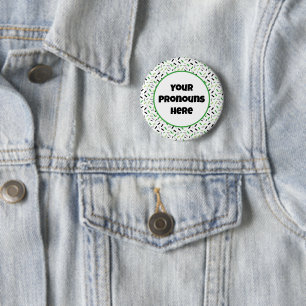 PRONOUNS Rainbow Sprinkles Aromantic Pride Flag Button