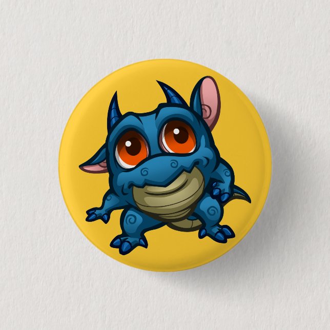 Proo Drache-Knopf Button (Vorderseite)