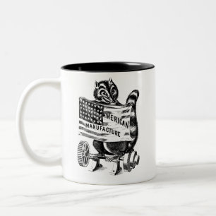 Propaganda - Amerikanische Flagge - Tierart Zweifarbige Tasse