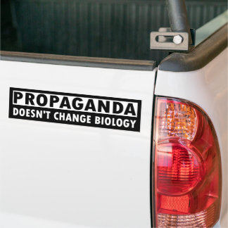 Propaganda ändert die Biologie nicht - Autoaufkleb Autoaufkleber