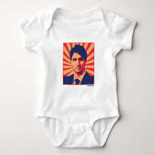 Propaganda-Plakat Justin Trudeau - .png Baby Strampler