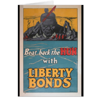 Propaganda-Plakat "schlug zurück den Hunnen" WWI