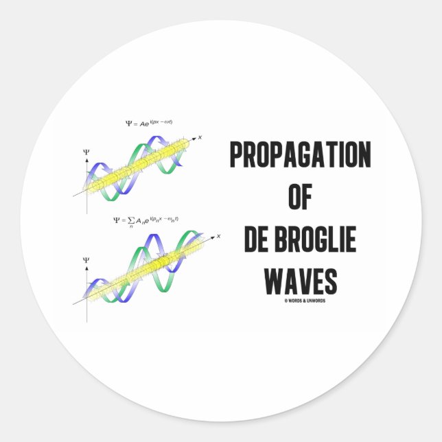 Propagation von Gezeiten (Physik) Runder Aufkleber (Vorderseite)