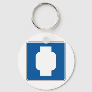 Propan-Straßenschild Schlüsselanhänger