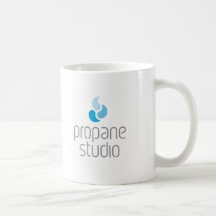 Propan-Studio - klassische weiße Tasse