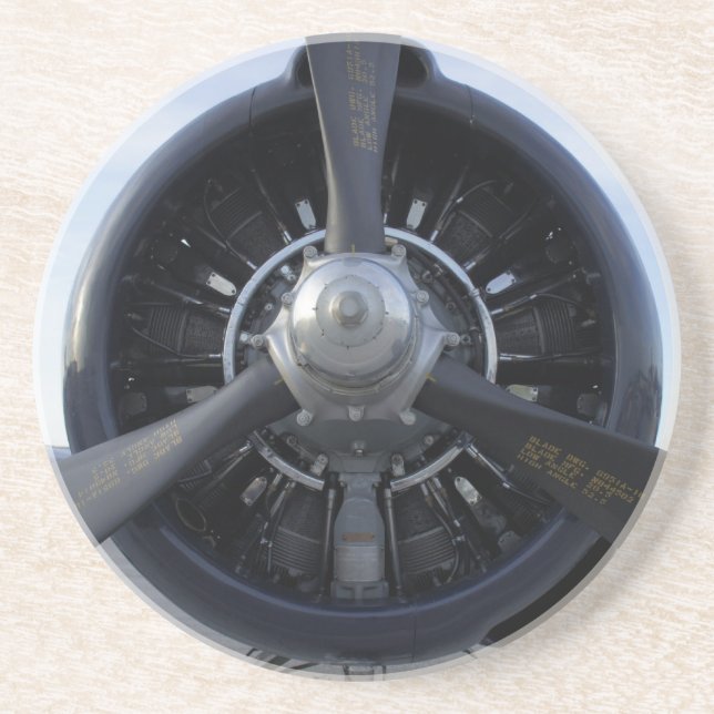 Propeller Sandstein Untersetzer (Vorne)