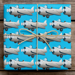 Propellerflugzeug Geschenkpapier