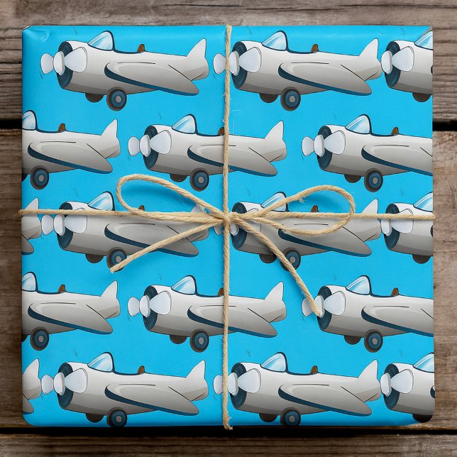 Propellerflugzeug Geschenkpapier (Von Creator hochgeladen)