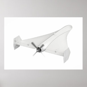 Propellergestütztes militärisches UAV Poster
