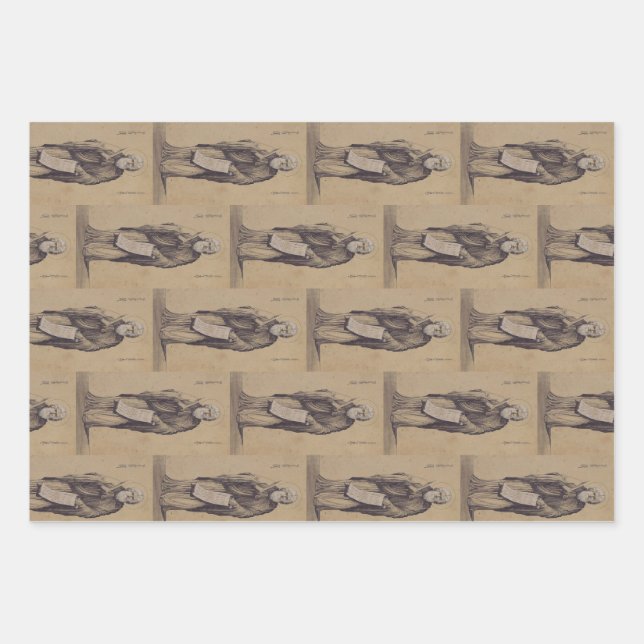 Prophet Elijah Vater der Karmeliten Geschenkpapier Set (Vorderseite)