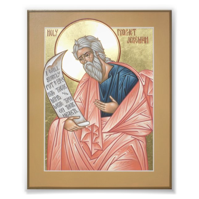 Prophet Jeremiah Icon drucken Fotodruck (Vorne)
