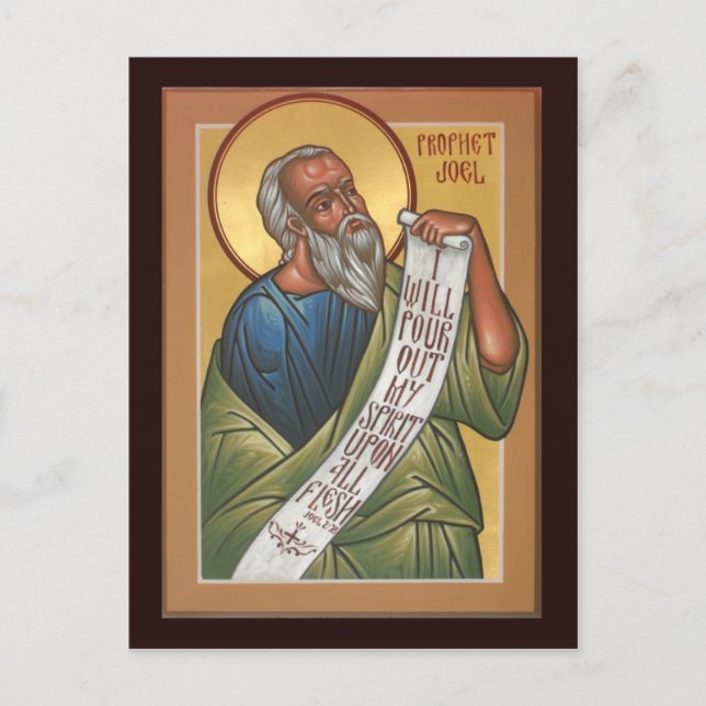 Prophet Joel Prayer Card Postkarte (Vorderseite)