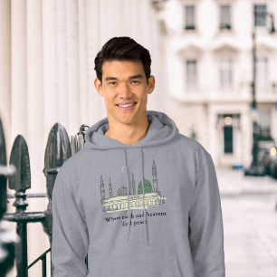 Prophet-Moschee Hoodie: Elegant, Friedvoll Islamis Hoodie