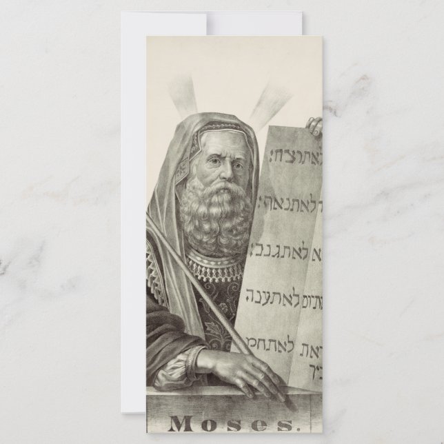 Prophet Mose mit den Tabletten des Gesetzes (Vorderseite)