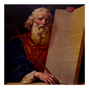 Prophet Moses auf dem Berg Sinai – epische High-Fi Poster