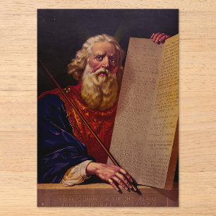 Prophet Moses auf dem Berg Sinai – High-Fidelity-E Acryleinladungen