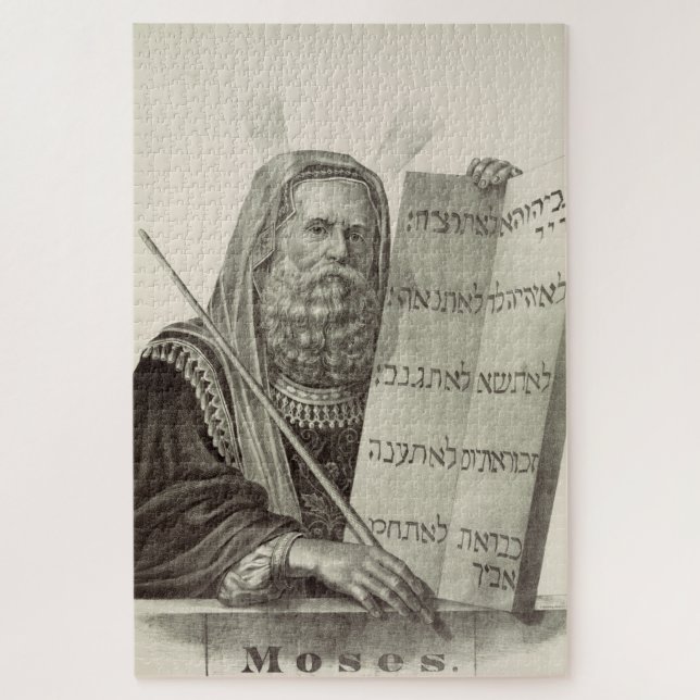 Prophet Moses mit den Gesetzestafeln (Vertikal)