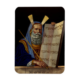 Prophet Moses mit den Gesetzestafeln  Magnet
