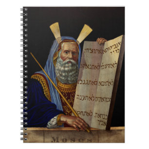 Prophet Moses mit den Gesetzestafeln  Notizblock