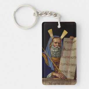 Prophet Moses mit den Gesetzestafeln  Schlüsselanhänger