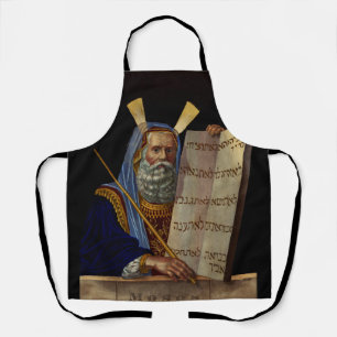 Prophet Moses mit den Gesetzestafeln  Schürze