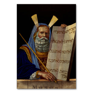 Prophet Moses mit den Gesetzestafeln Tischnummer