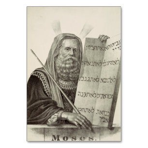 Prophet Moses mit den Gesetzestafeln Tischnummer