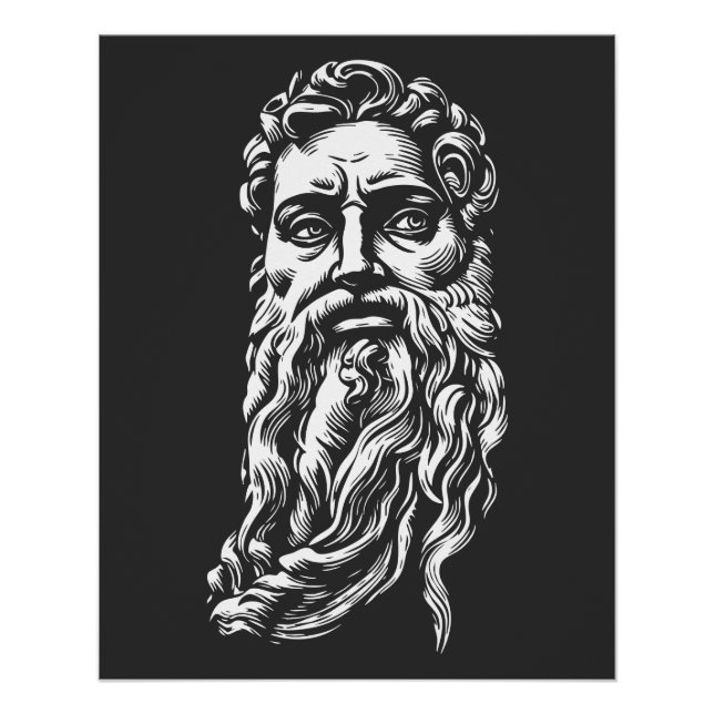 prophet Moses, portrait Poster (Vorderseite)