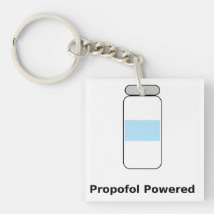 Propofol Powered – Lustiger Anästhesist-Humor Schlüsselanhänger