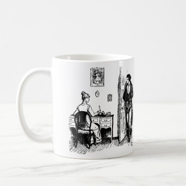 Proposal - Pride and Prejudice - Jane Austen Kaffeetasse (Links)