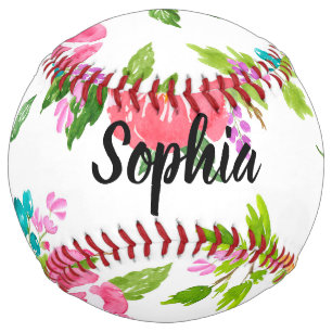 Proposition de balle molle pour fille à fleurs per