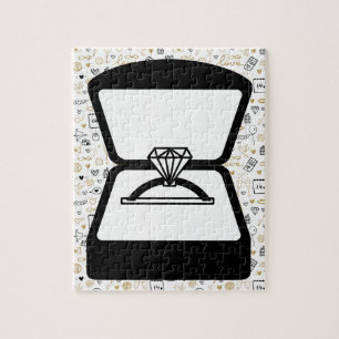 Proposition Fiançailles Ring Jigsaw Puzzle