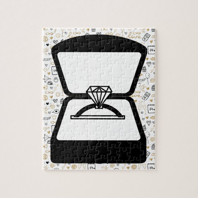Proposition Fiançailles Ring Jigsaw Puzzle (Vertical)